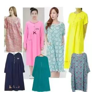 홈웨어 민소매 반팔 7부소매 긴팔원피스