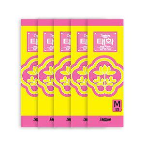 [기타]태화 고무장갑 중 선밴 핑크 X 5개