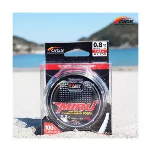 긱스코리아 미루 블랙라벨 카본 목줄(50M) 프리미엄 구멍찌낚시 감성돔 벵에돔 바다낚시줄