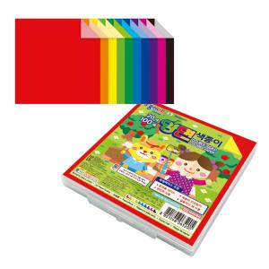 종이나라 양면 색종이 케이스 (20색 100매입)