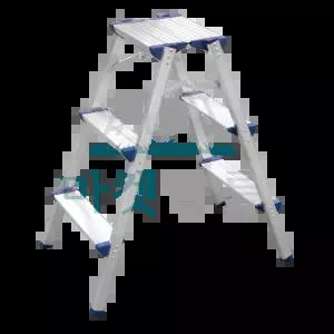 알룸 국산 알루미늄 가정용사다리 광폭 3단