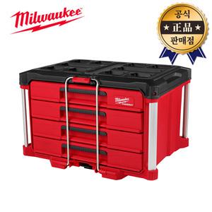 밀워키 팩아웃4단 서랍장 48-22-8444 칸막이포함 서랍형 공구함 공구박스