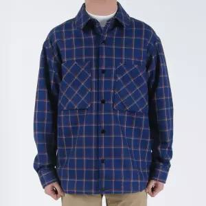 [레노마 옴므]레노마 울혼방 아웃포켓 아우터 블루체크 RPIMBC06A