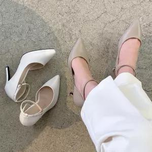 SOVO 주네즈 스틸레토 가보시 메리제인 펌프스힐 10cm