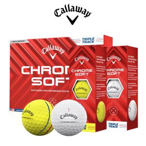 [캘러웨이] 크롬소프트 24 트리플트랙 골프볼 골프공(1더즌12알)