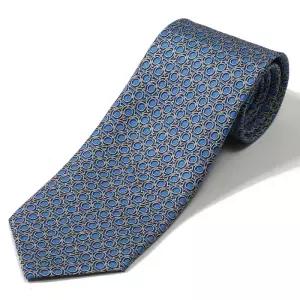[페라가모] 간치니 패턴 35 0878 02 761854 실크 넥타이