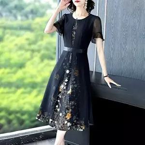 [헬리꽁땡][헬리꽁땡]페미닌쉬폰플라워원피스