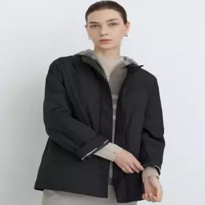 닥스 여성 24FW [클리어런스][2WAY] 블랙 탈착 니트후드 베스트&숏 경량패딩 점퍼 DLJU4D911BK