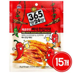 사조 365.24 빠삭 한입먹태 매콤한맛 25g x 15개