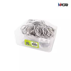 카드링 35mm 80개입/사무용클립/링/고리/철링/쇠링/철제링/오피스용품/사무용품/제본링/바인더링/링제본
