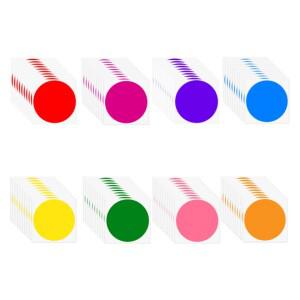 8색상 대형 방수 원형 스티커 15.2cm 10장 세트 S 563 대형스티커 놀이스티커 PVC스티커