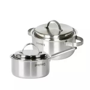 키친아트 프리미오3 통3중 스텐냄비2종16+20