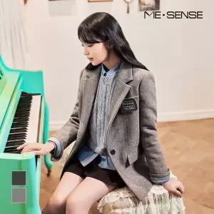 [미센스] 헤링본 원버튼 자켓_MB3YJKM108C