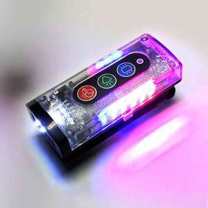 어깨경광등 휴대용 LED 경고등 비상 점멸등 순찰 신호 충전식