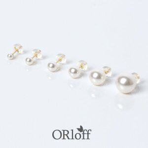 [오로프(ORLOFF)]전체 14K 금 스와로브스키 진주 귀걸이 3~10mm