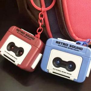레트로 미니카세트 녹음키링 / 음성녹음 키홀더 장난감 레코더 완구