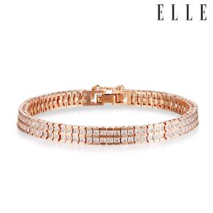 [엘르주얼리] 더블 큐빅 테니스 팔찌 ELBRBB093