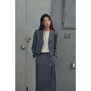 [LAP](광주신세계)(SET-아우터)원버튼 크랍자켓 AR1WJ271