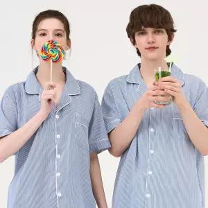 실크핏 클린 반팔 커플 잠옷 세트