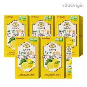 비타오리진 프리미엄 유기농 레몬즙 20g 14포 x 5박스