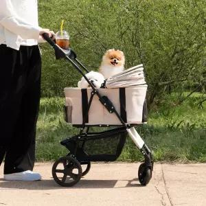 플리다스 강아지 유모차 애견 분리형 접이식 개모차 소형견 중형견