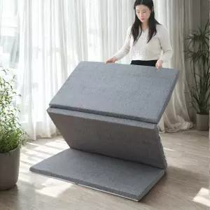 국산 신상 가볍고 숨이죽지않는 탄탄한 피폼 접이식 3단 매트 매트리스/ 요매트 꿀잠 마블 피폼 토퍼 바닥 침대