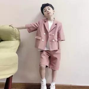 여름 아동 정장 반팔 자켓 반바지 세트