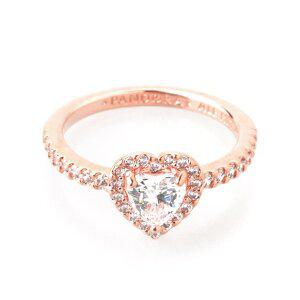 [판도라] 188421C02 스파클링 반지 엘레베이티드 하트 링 반지