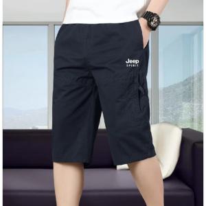 JEEP SPIRIT 남성용 스트레이트 코튼 캐주얼 반바지