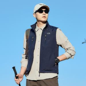 JEEP SPIRIT 남성 아웃도어 낚시 조끼 캐주얼 작업복 조끼
