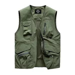 JEEP SPIRIT 남성 작업복 조끼 멀티 포켓 전술 작업 캠핑 조끼
