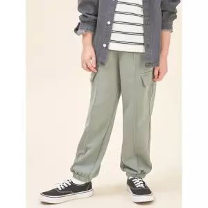 [25FW 시즌오프 30] 포켓 저지 와이드 팬츠 - 라이트 그린 (BI5821U06L)