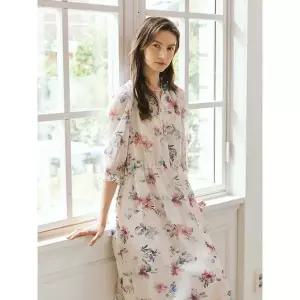 [요하넥스]빅 플로럴 쉬폰 원피스_P404298926