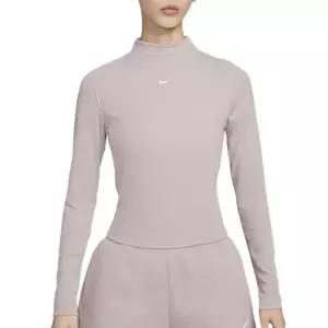 나이키 여성 에센셜 골지 모크넥 롱슬리브 핑크 DV7881-272