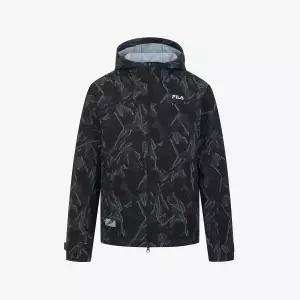 [FILA] 시즈널 패턴 후드 바람막이 (FS2JKG3206UBKP)