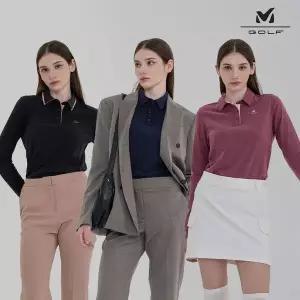 [NS홈쇼핑]밀레골프 여성 기모 카라티셔츠 3종[35378820]