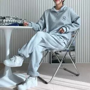 여성 코디세트 뉴기모 칼리지 데일리 반집업 조거세트 (WFJWZA7)