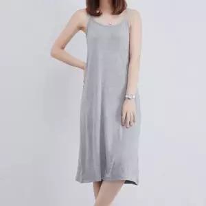 여성 원피스 레이어드 끈나시 원피스 (WFJWZQL)