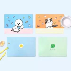 북프렌즈 리딩펫 스마일 귀여운 캐릭터 테이블 매트 다용도 유아 어린이 놀이 만들기 테이블 매트