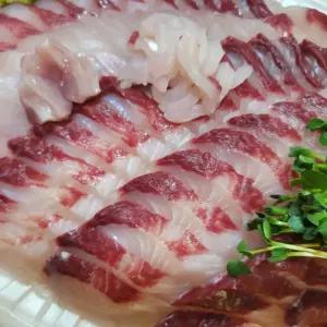 [썰어져 발송] 횟감용 숭어회 슬라이스 300g-통영 조업 발송