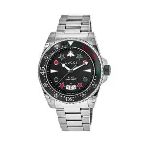 구찌 YA136221 다이브 남성 메탈 쿼츠 45mm
