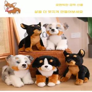 플러시 실물 박제 부드러운 애착 같은 봉제 진짜같은 리얼 늑대 귀여워 동