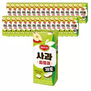 롯데 델몬트 사과 제로 드링크팩 200ml X 32팩 과즙 주스 음료수