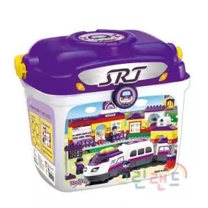기차블록 (대) 통블록 SRT 2821 전동기차 고속열차 126pcs 피큐어 5명 38개월이상 옥스포드블록 그린랜드79