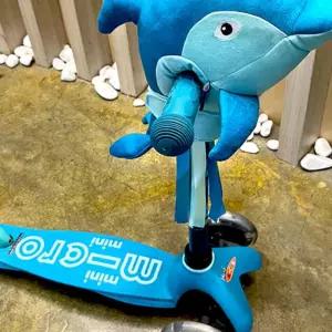 킥보드 스쿠터 헤드 유니콘 인형 돌고래 인형 충돌 방지