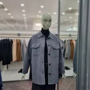 [시슬리]아르떼 셔츠형 코트 (SACT35461 멜란지그레이,멜란지베이지)