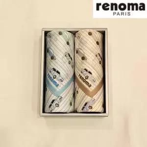 [닥스손수건] RAS04_레노마 남녀2매 나염 손수건 세트