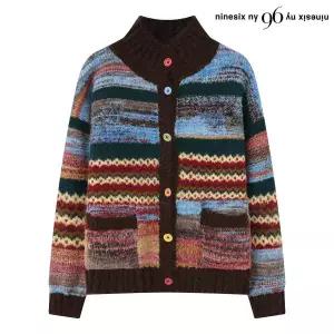 [롯데백화점]르샵. 하이넥 포켓 페어아일 니트 가디건 (NP4CK010L0)