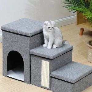 접이식 고양이 수납 계단 강아지침대계단