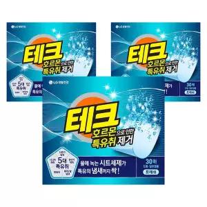테크 파워시트 호르몬으로 인한 특유취 제거 프레쉬 시트세제 30매 3개